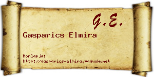 Gasparics Elmira névjegykártya